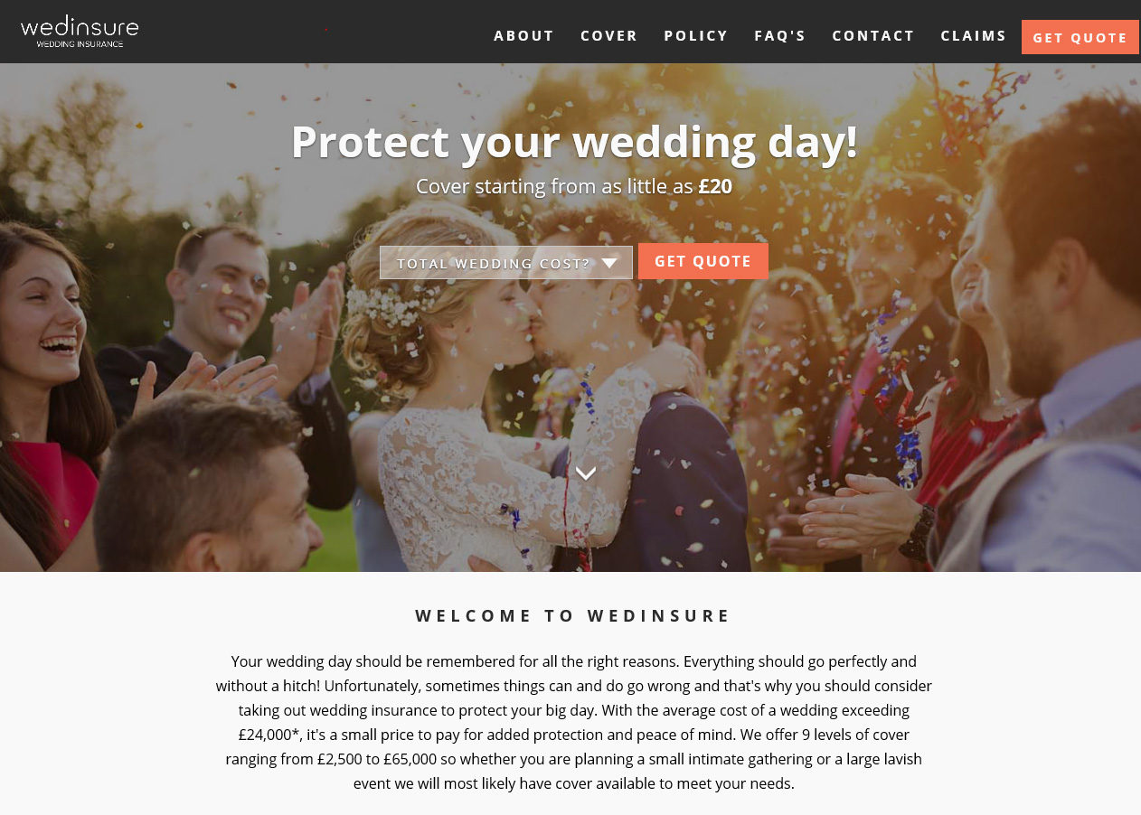 Vecta Wedding Insurance Scheme Selected To Launch Wedinsure Wedinsure Is A Trading Name Of Genesis Choice Ltd And New Distributor Wedding Insurance To Uk Residents Who Are Planning Either In The